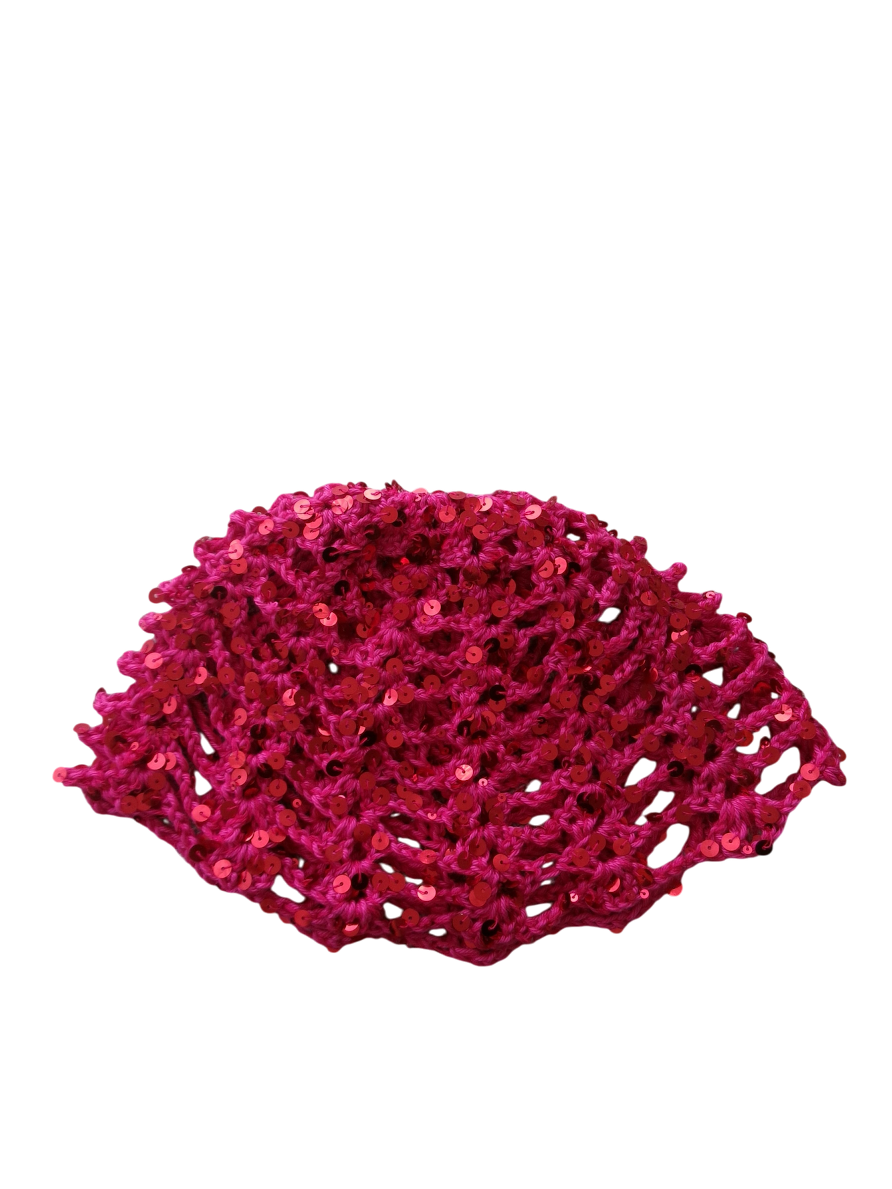 bonnet fuchsia sequins