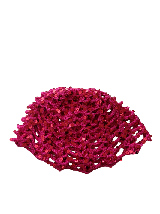 bonnet fuchsia sequins